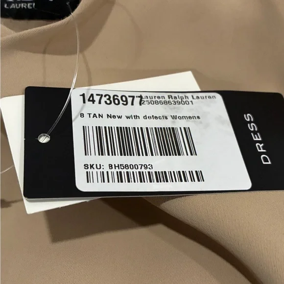 Ralph Lauren Beige Short Sleeve Dress - Picture 6 of 6